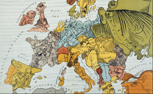 1914 mapa de europa